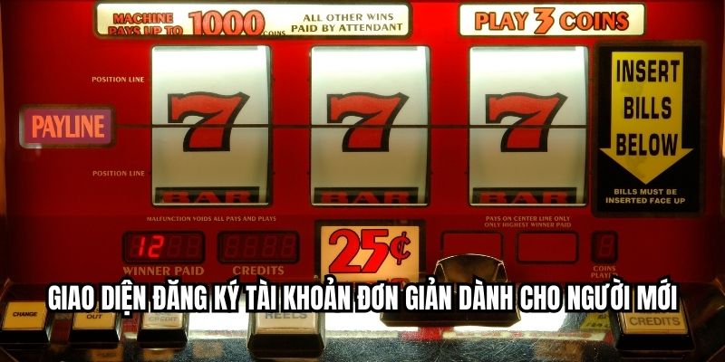 Giao diện đăng ký tài khoản đơn giản dành cho người mới